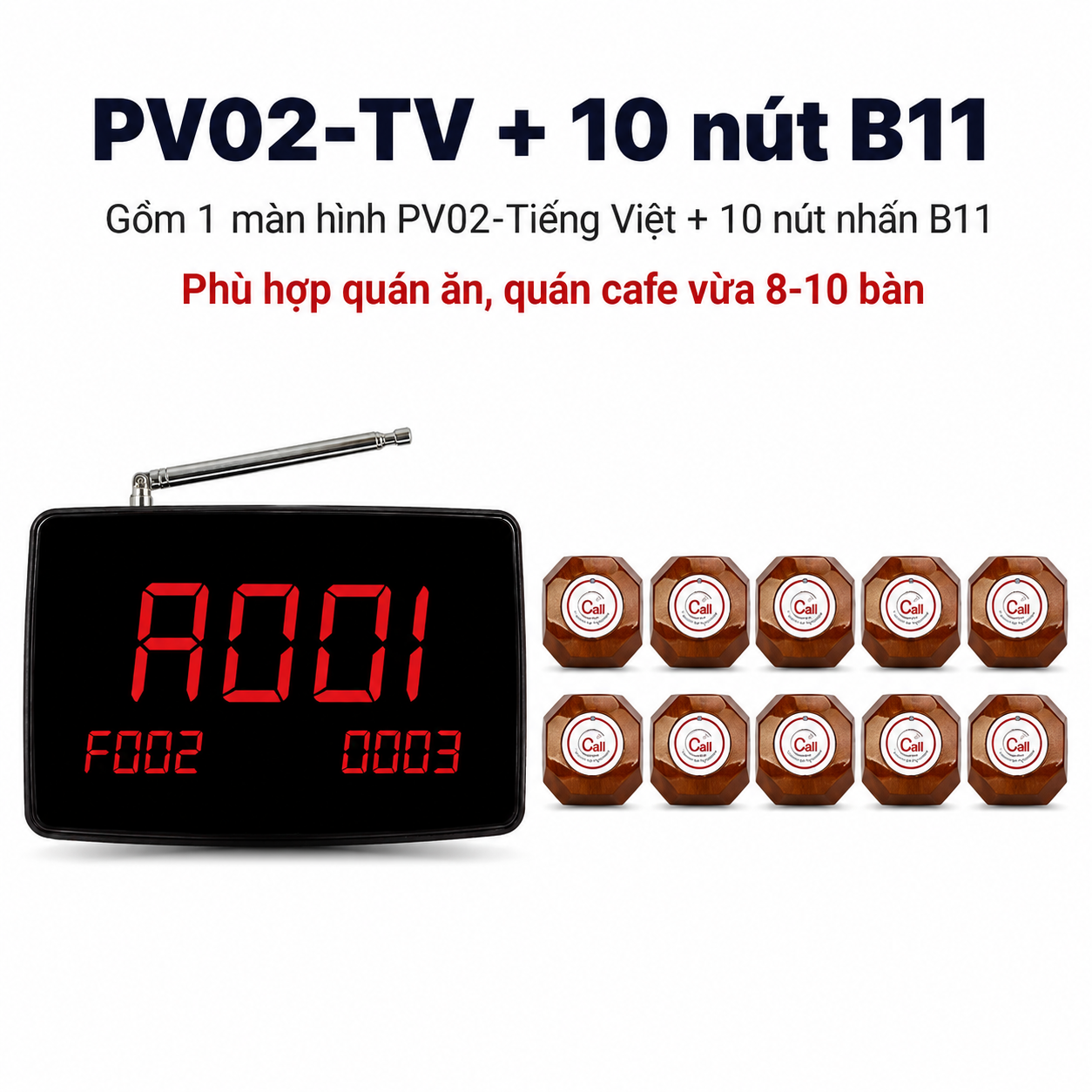 PV02-TV + 10 nút B11