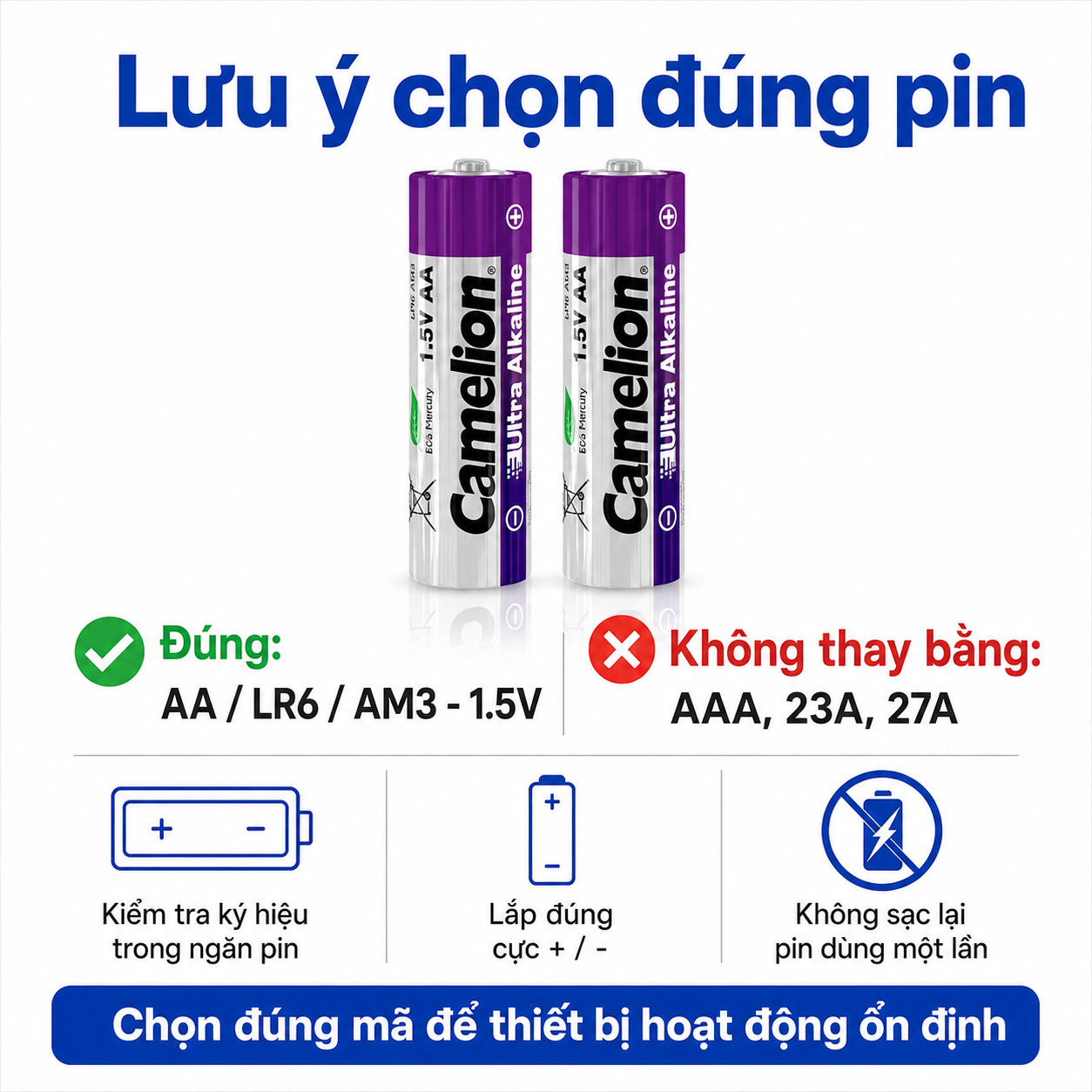 Pin AA Ultra Alkaline 1.5V dung lượng cao – Tùy chọn 2/4/6/8/10 viên – ảnh 8