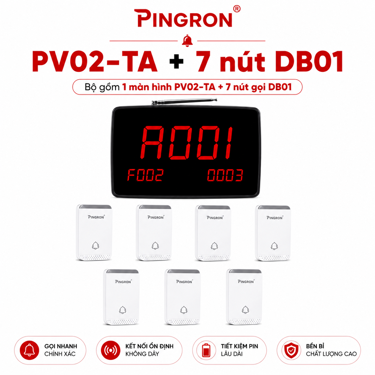 PV02-TA + 7 nút DB01
