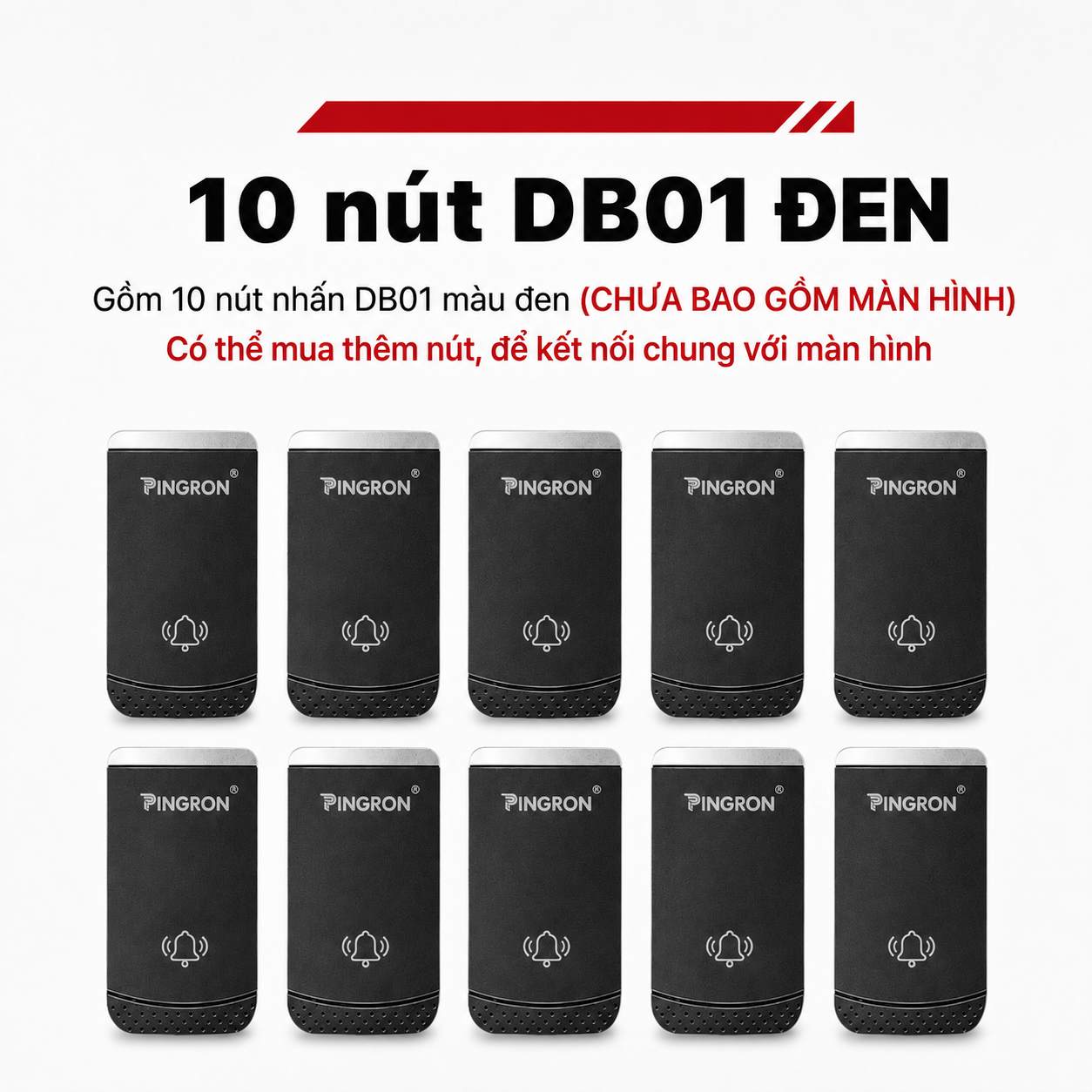 10 nút DB01 Đen