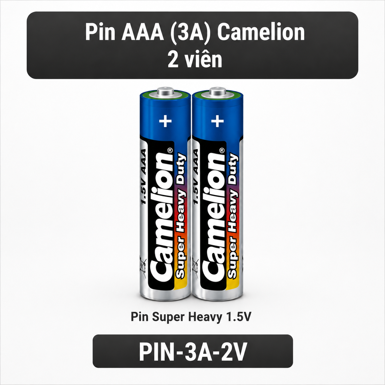 Pin AAA Super Heavy 1.5V 470mAh – Bộ 2 viên