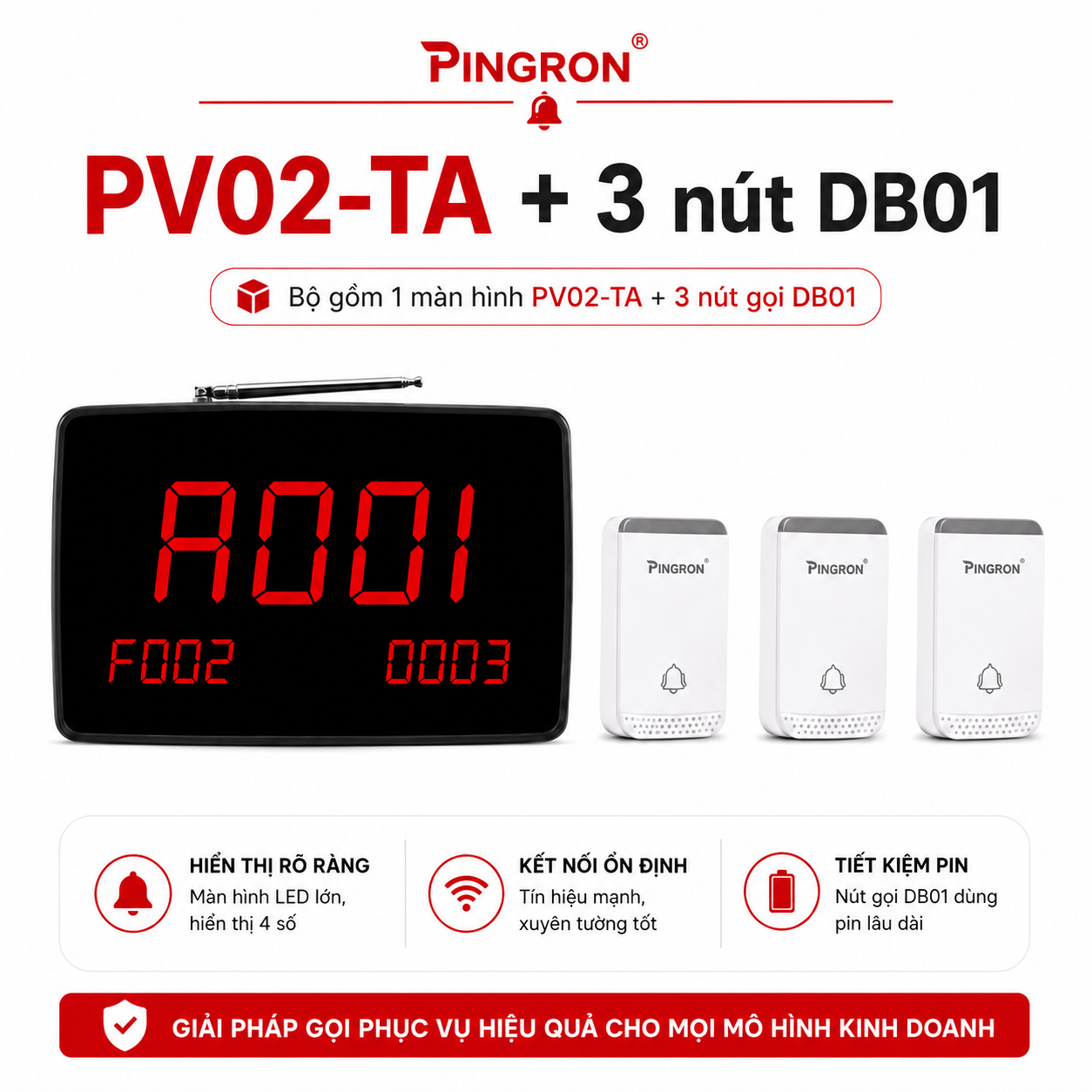 PV02-TA + 3 nút DB01