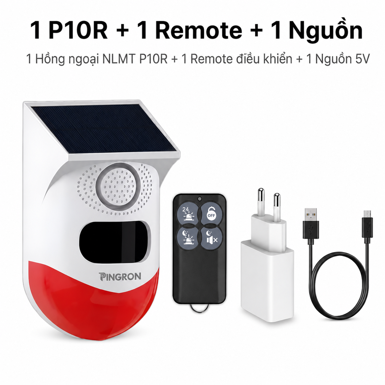 1 P10R + 1 Remote + 1 Nguồn