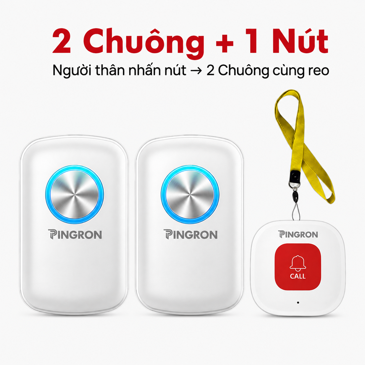 2 chuông C10 + 1 nút N03