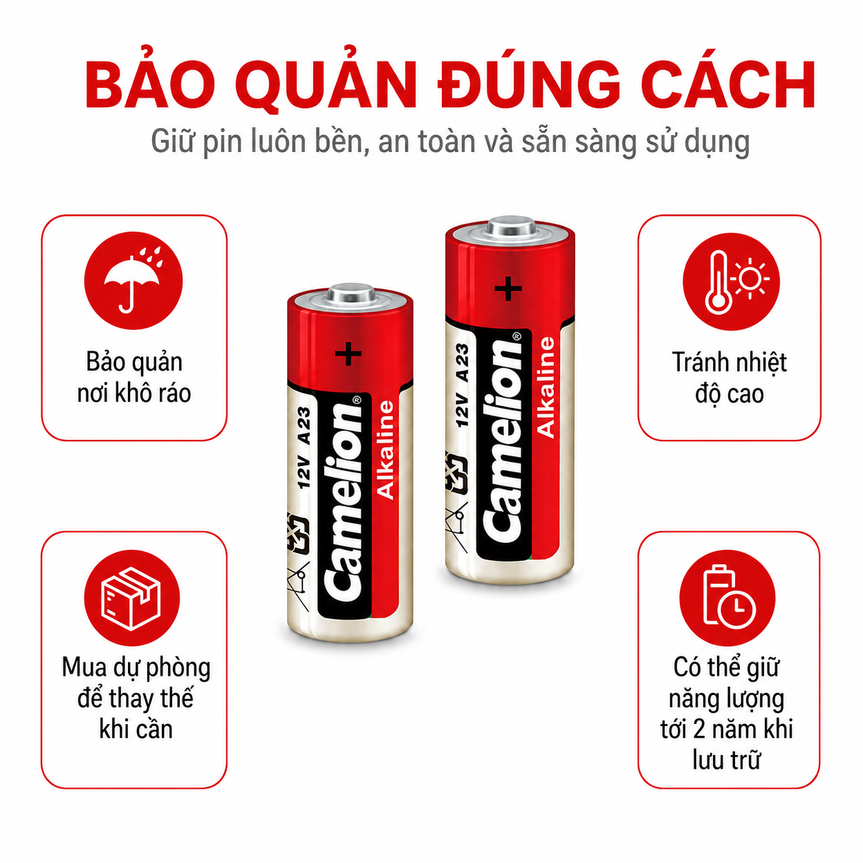 Pin Alkaline 23A 12V 50mAh dùng cho chuông cửa, báo động và remote – ảnh 7