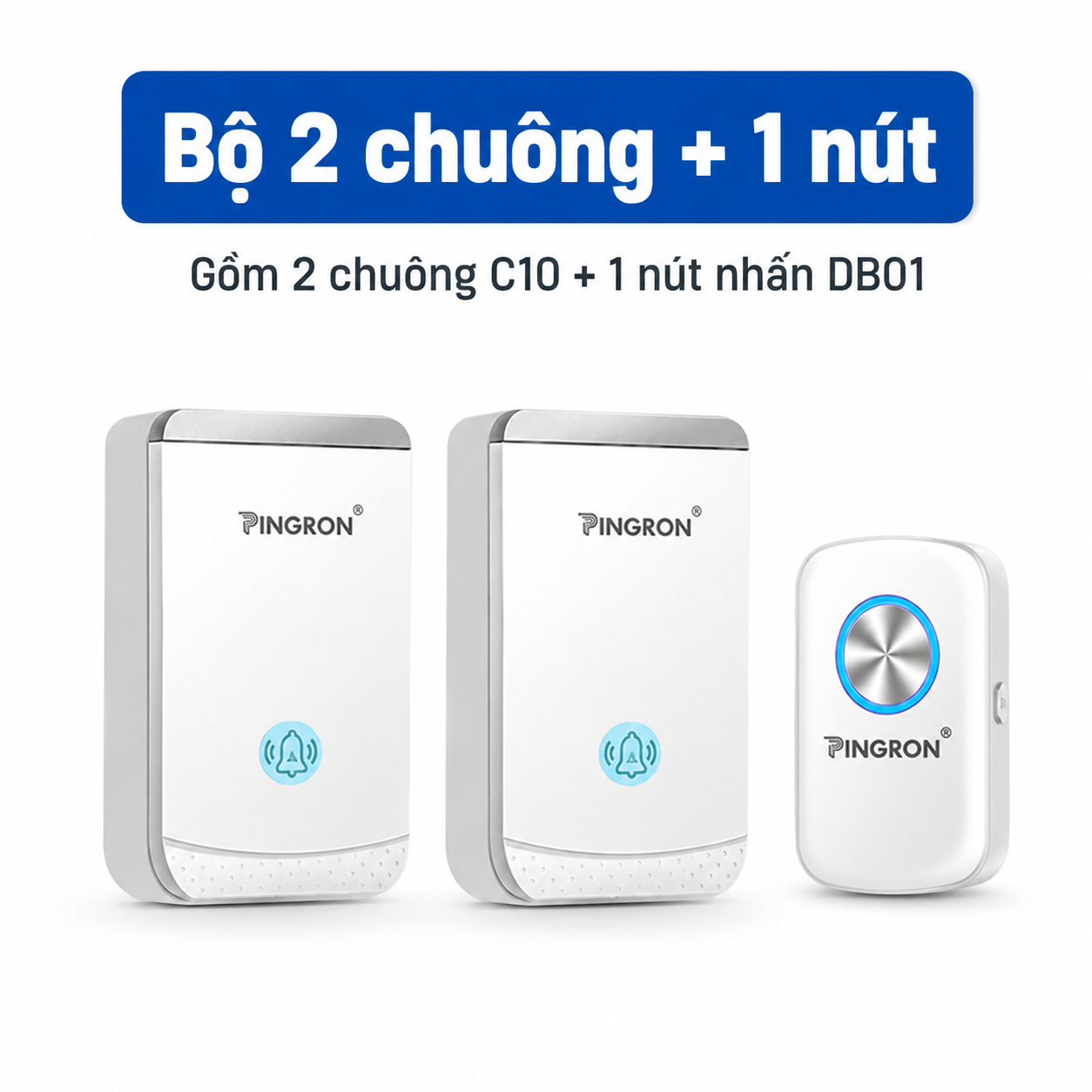 Bộ 1 chuông + 2 nút