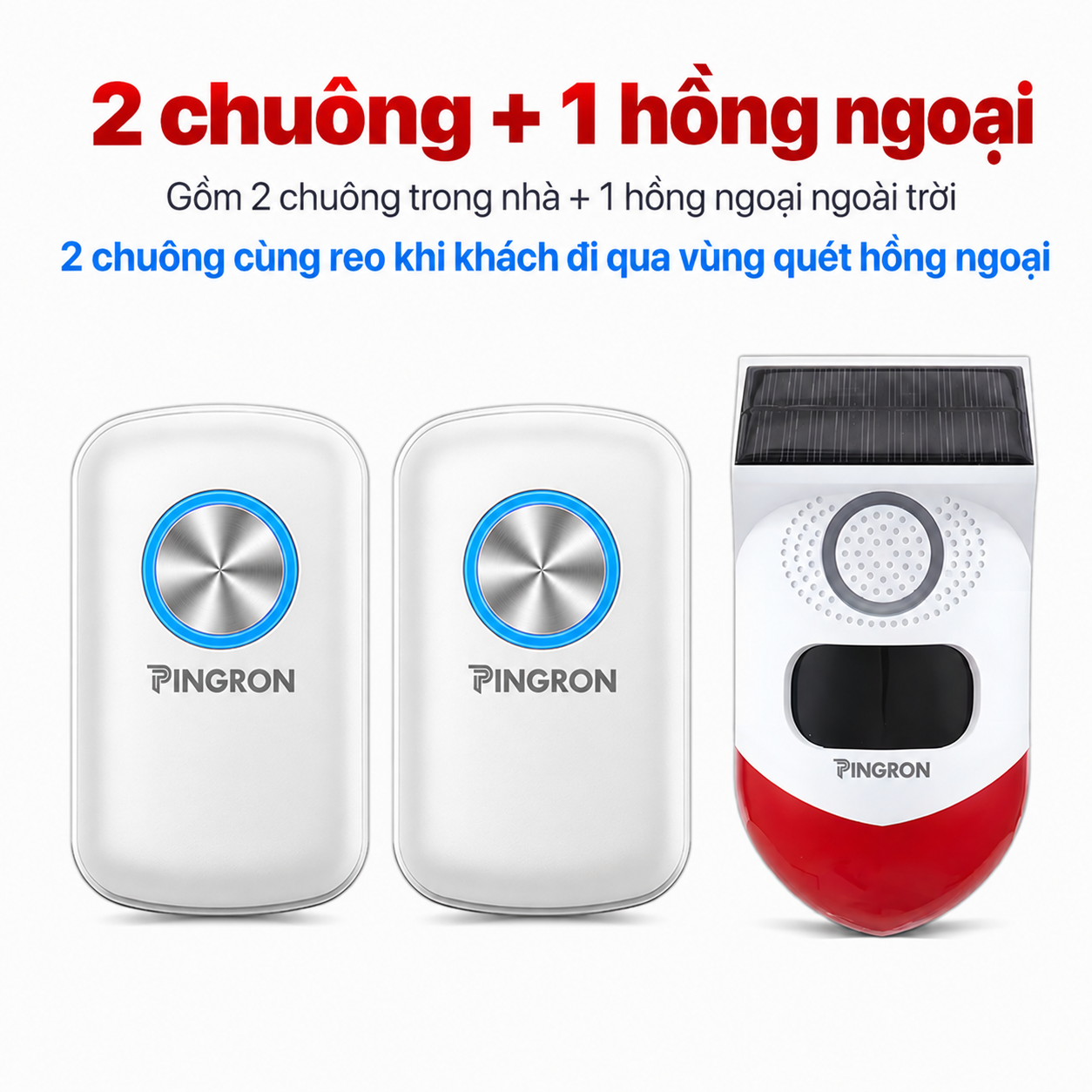 2 chuông + 1 hồng ngoại