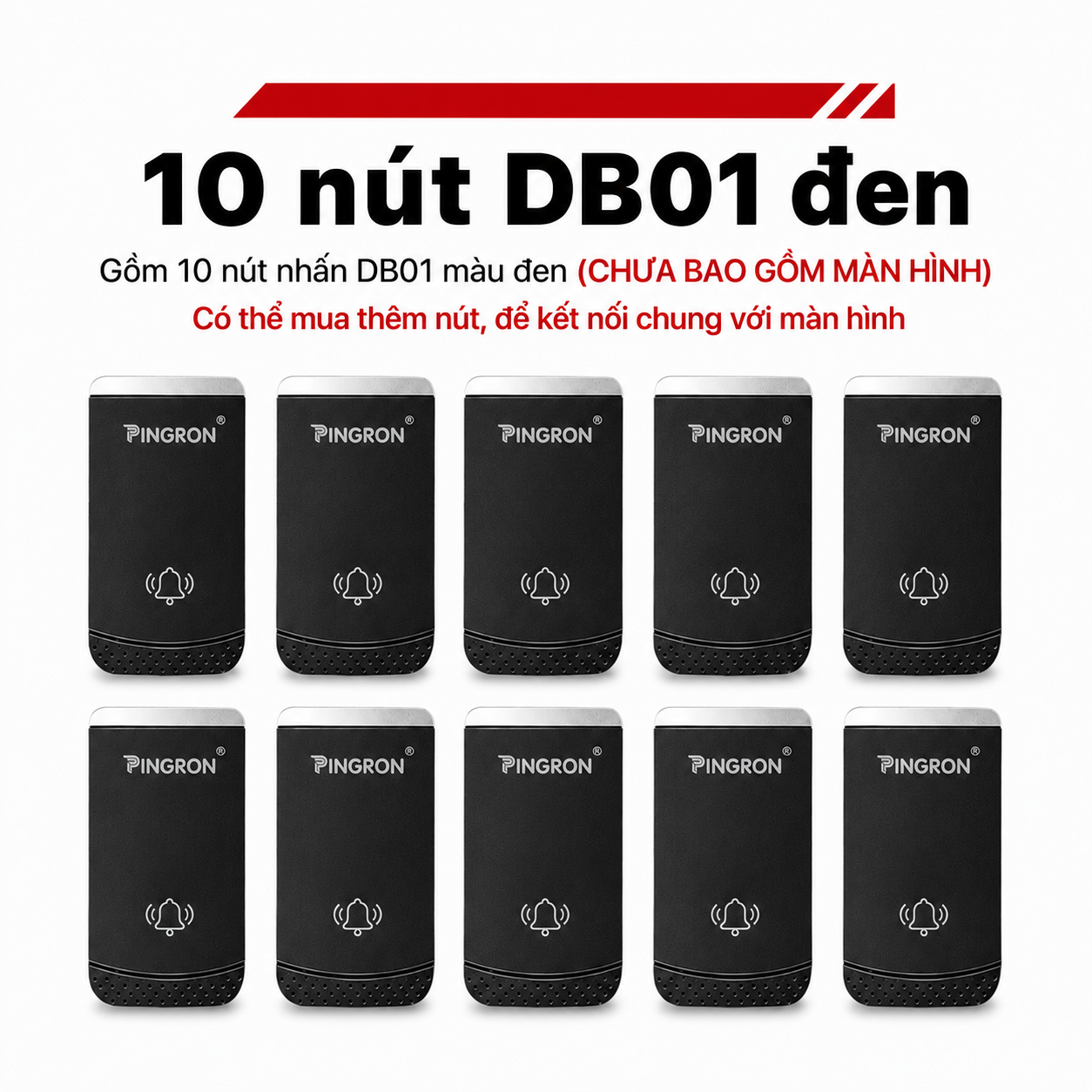 10 nút DB01 đen