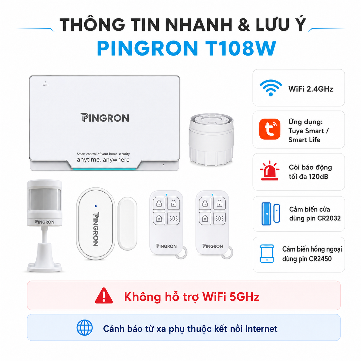 Chuông báo khẩn cấp người già Pingron S016W kèm nút SOS N03 / N02 / DB06 – image 9