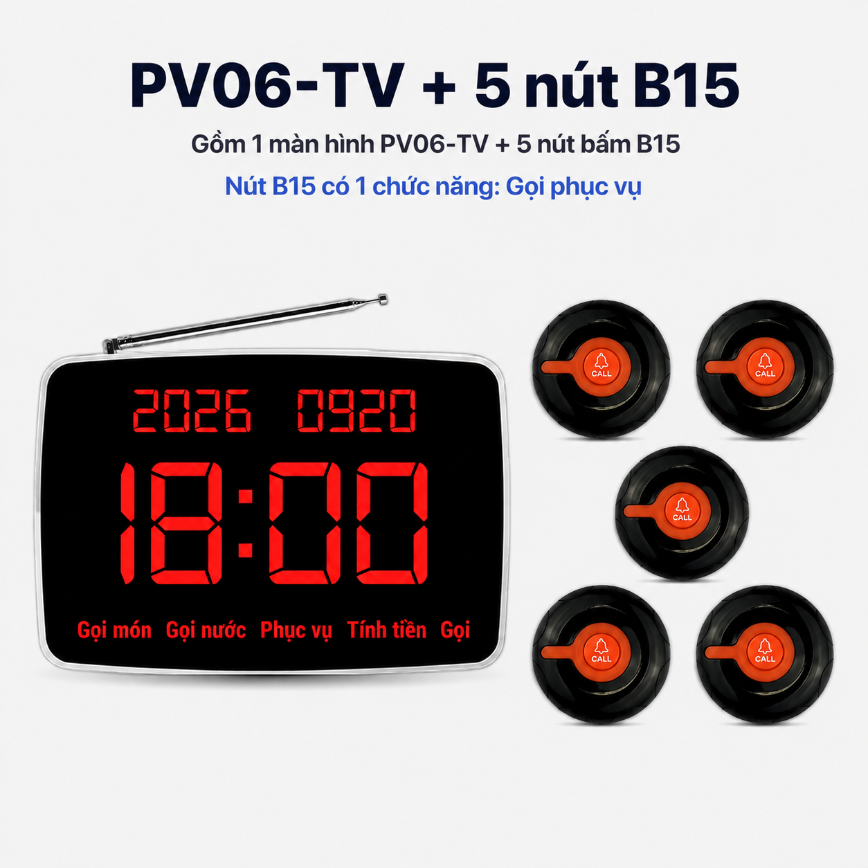 PV06-TV + 5 nút B15
