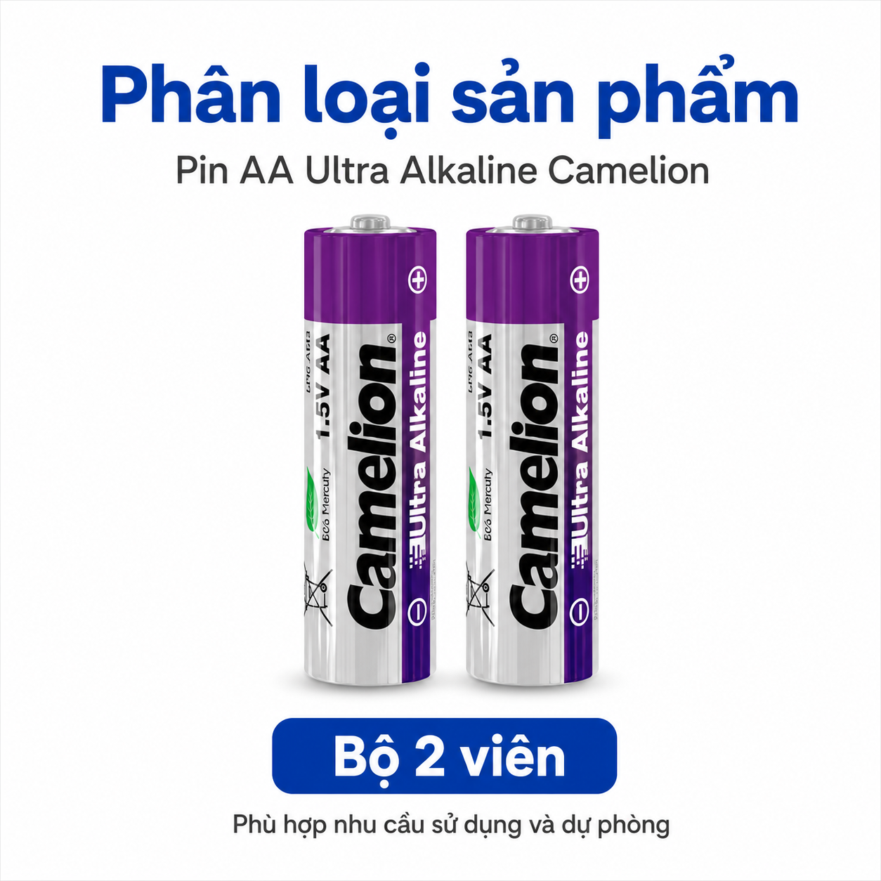 Pin AA Ultra Alkaline 1.5V dung lượng cao – Tùy chọn 2/4/6/8/10 viên – ảnh 9