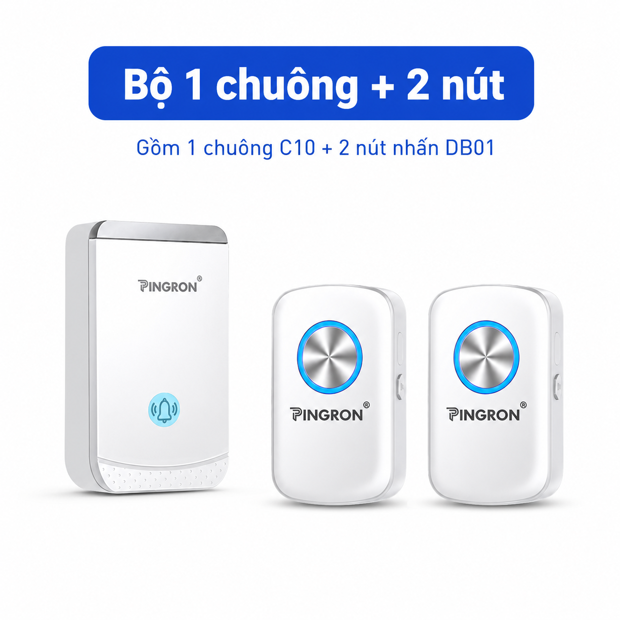 Bộ 2 chuông + 1 nút