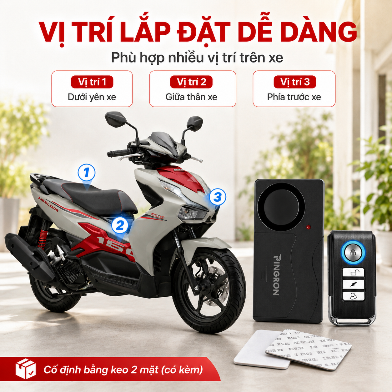 Khóa Chống Trộm Xe Máy PINGRON PR-R05 | Báo Động Lớn 110dB – image 7