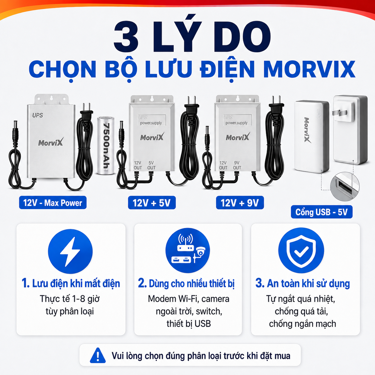 Bộ lưu điện 12V lưu điện wifi và camera ngoài trời, trữ điện từ 8-12H, không lo mất điện – ảnh 3