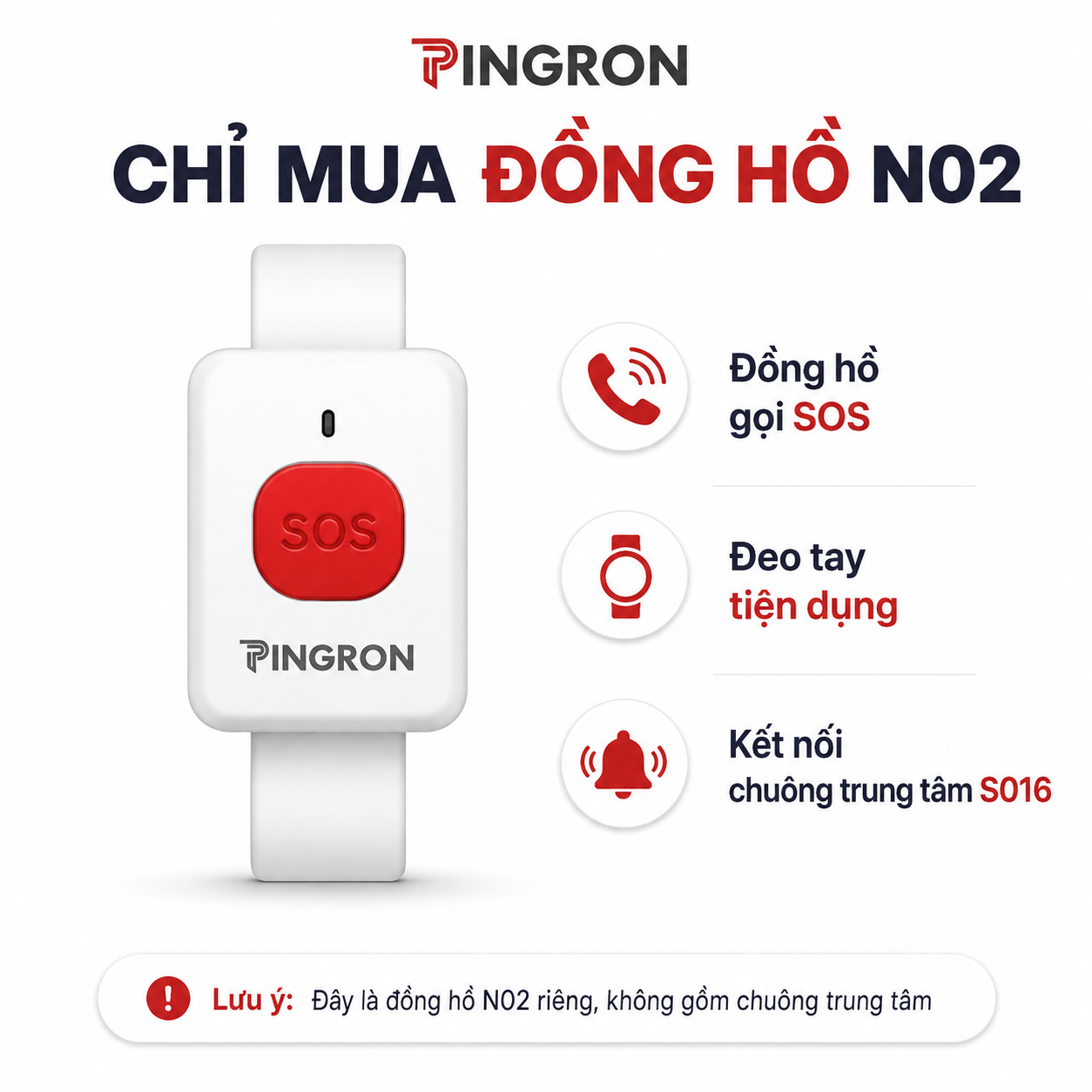 Chỉ mua đồng hồ N02