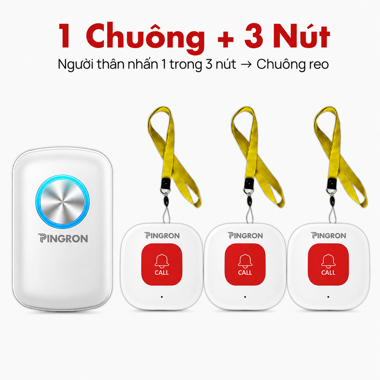 1 chuông C10 + 3 nút N03