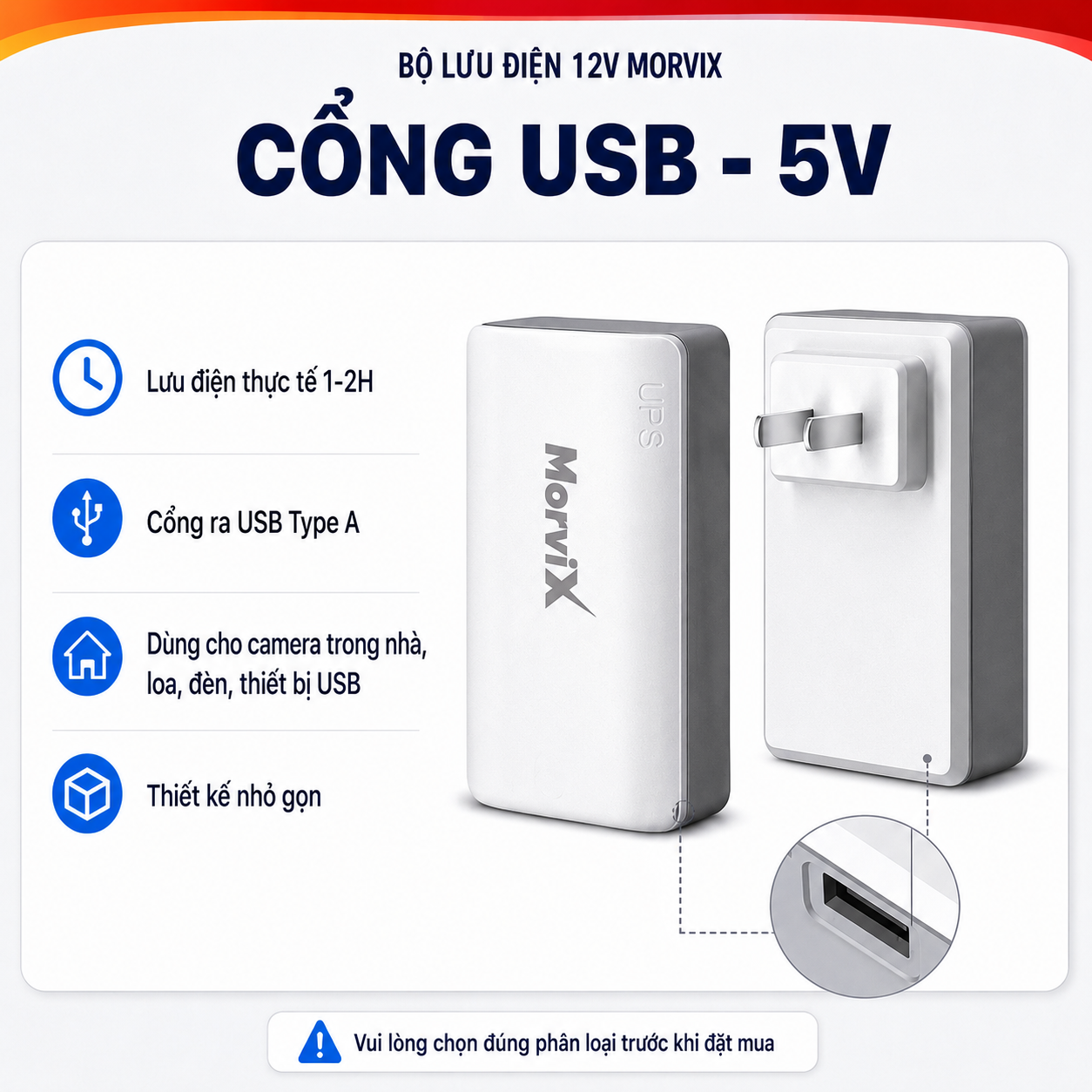 Bộ lưu điện 12V lưu điện wifi và camera ngoài trời, trữ điện từ 8-12H, không lo mất điện