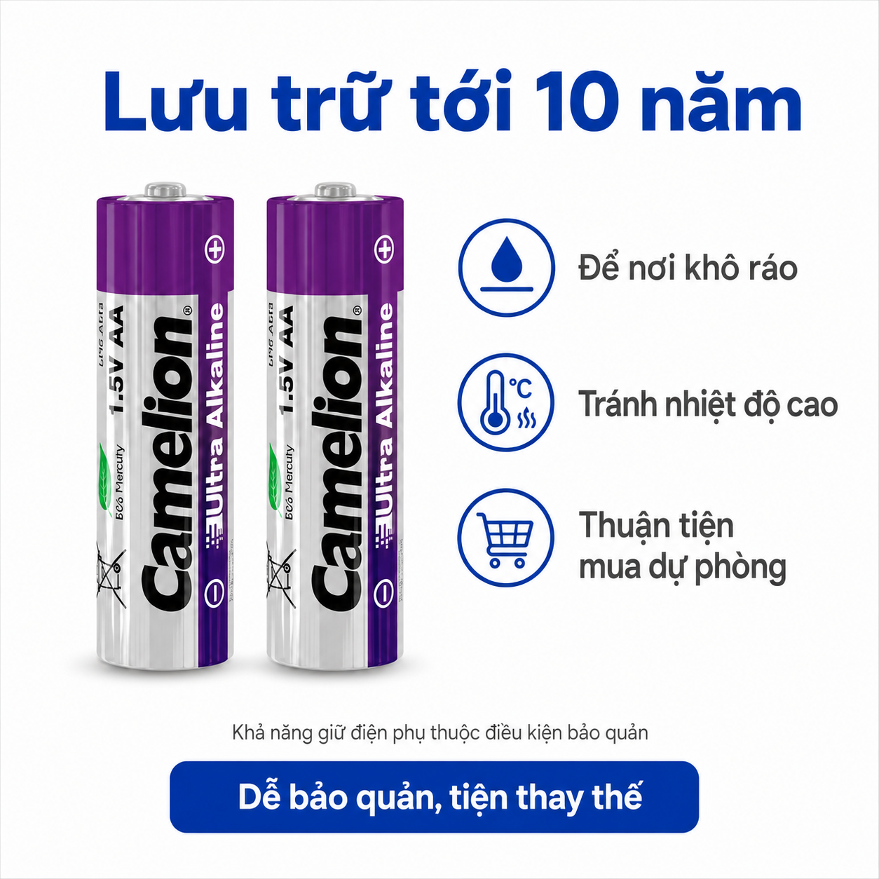 Pin AA Ultra Alkaline 1.5V dung lượng cao – Tùy chọn 2/4/6/8/10 viên – ảnh 5