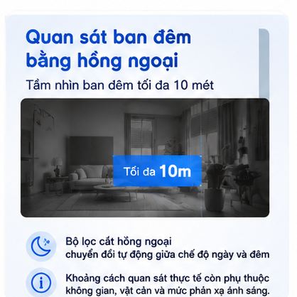 Camera WiFi EZVIZ H6c 1080P quay quét, hồng ngoại ban đêm – ảnh 4