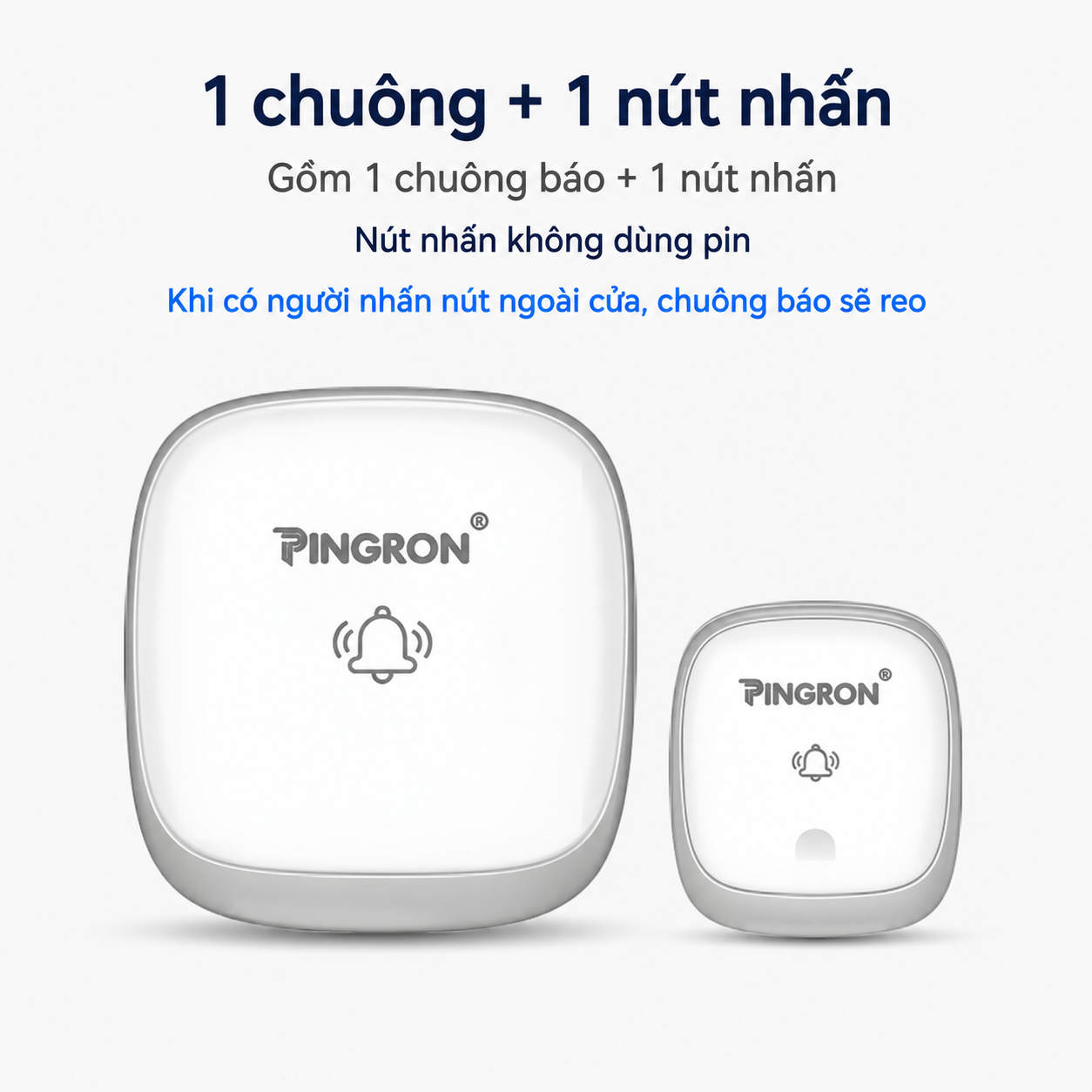 1 chuông + 1 nút nhấn