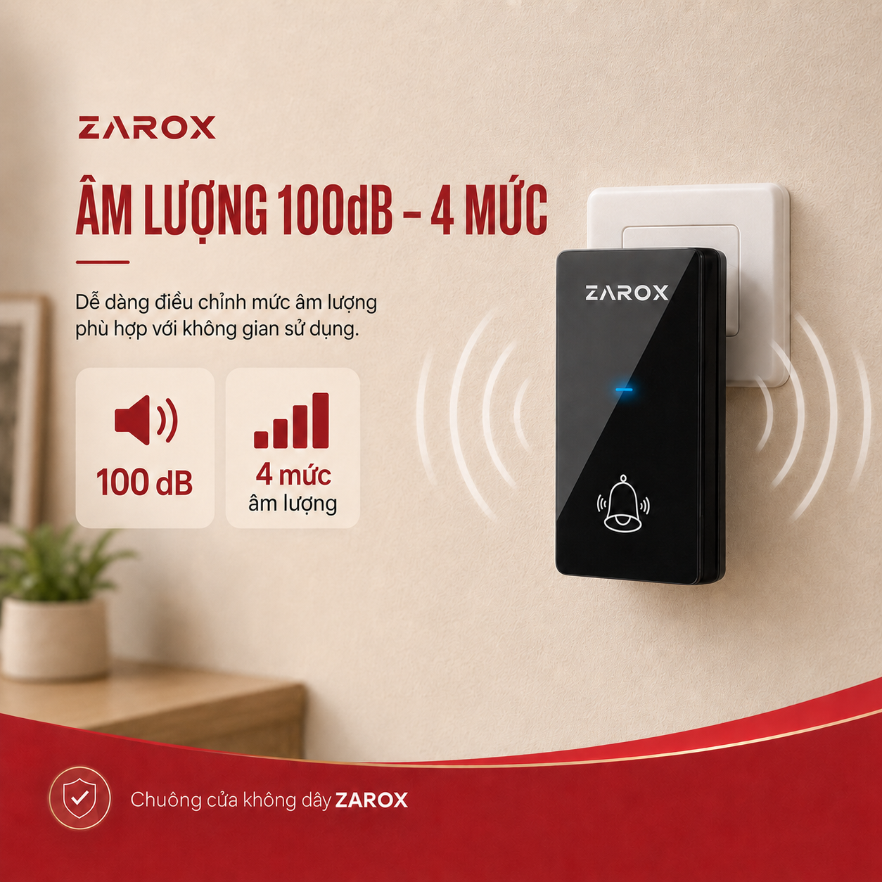 Chuông cửa không dây, chuông cửa không dùng pin ZD04 – ảnh 7