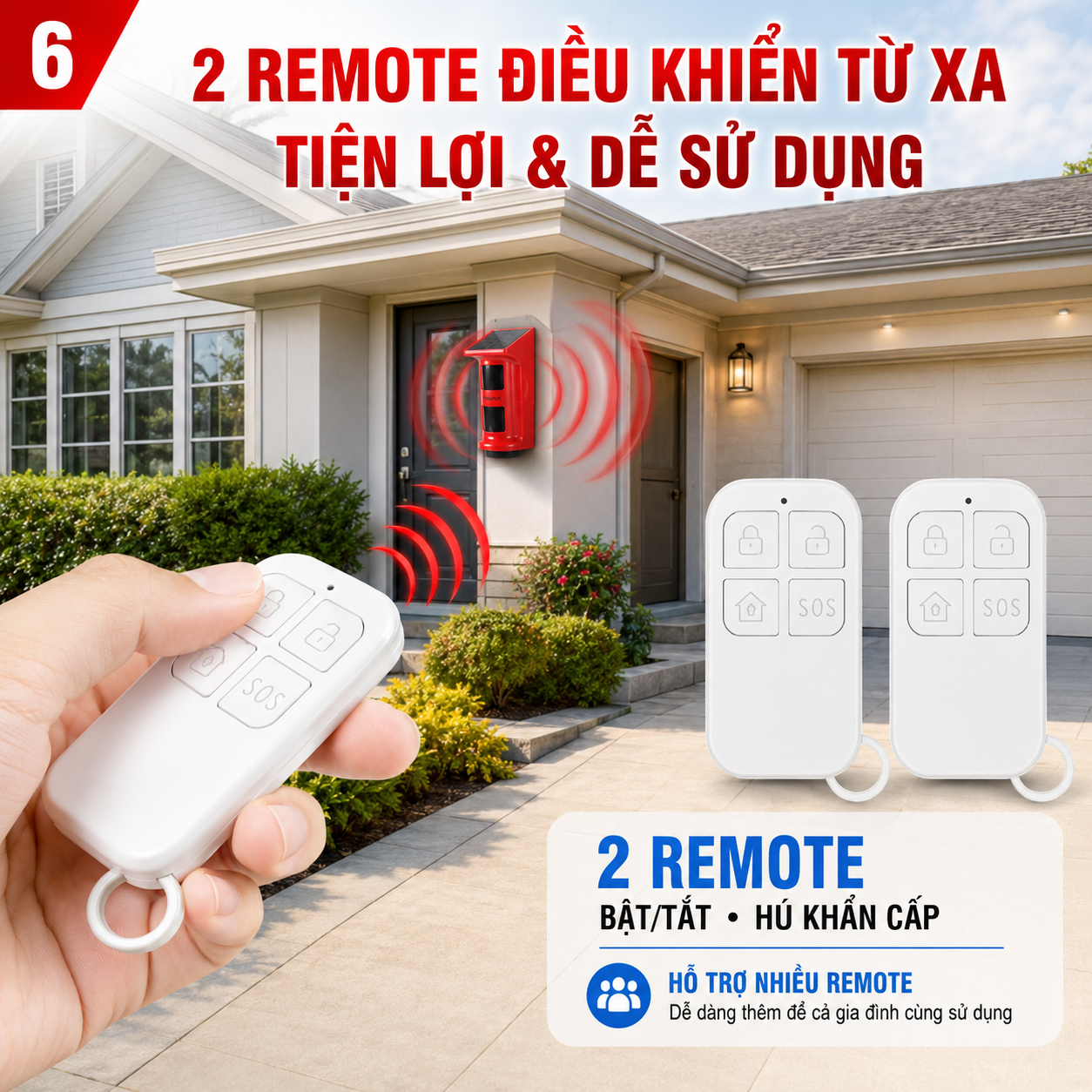 Remote điều khiển từ xa của thiết bị báo động chống trộm PINGRON P09