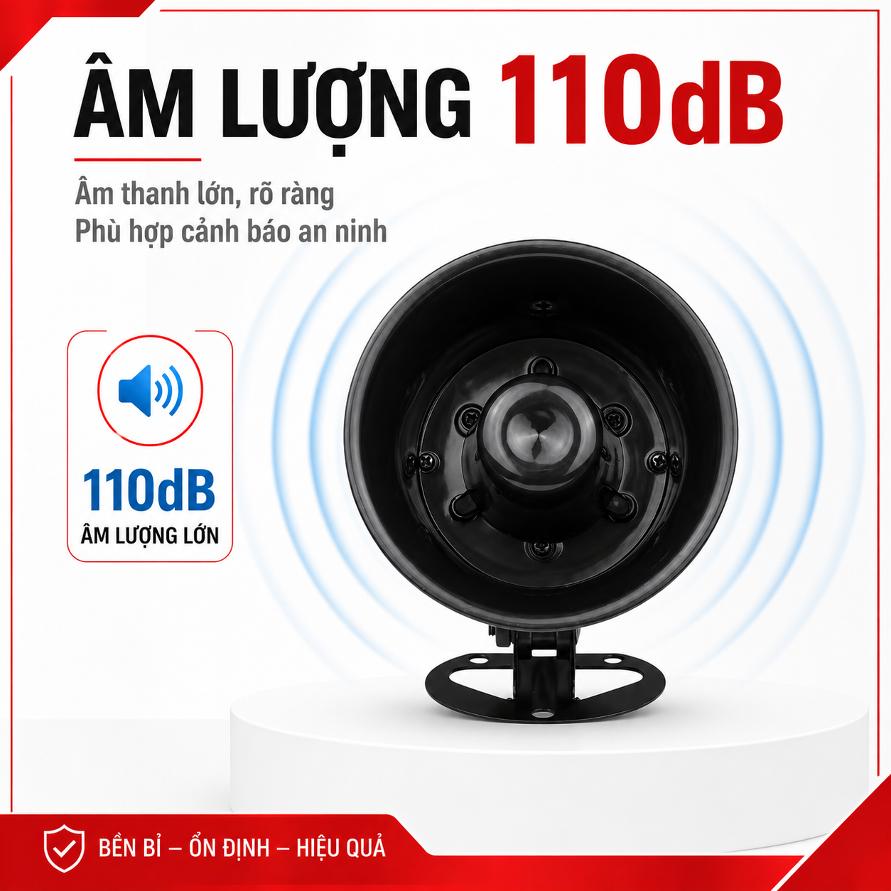Còi hú PINGRON S02 âm lượng 110 dB