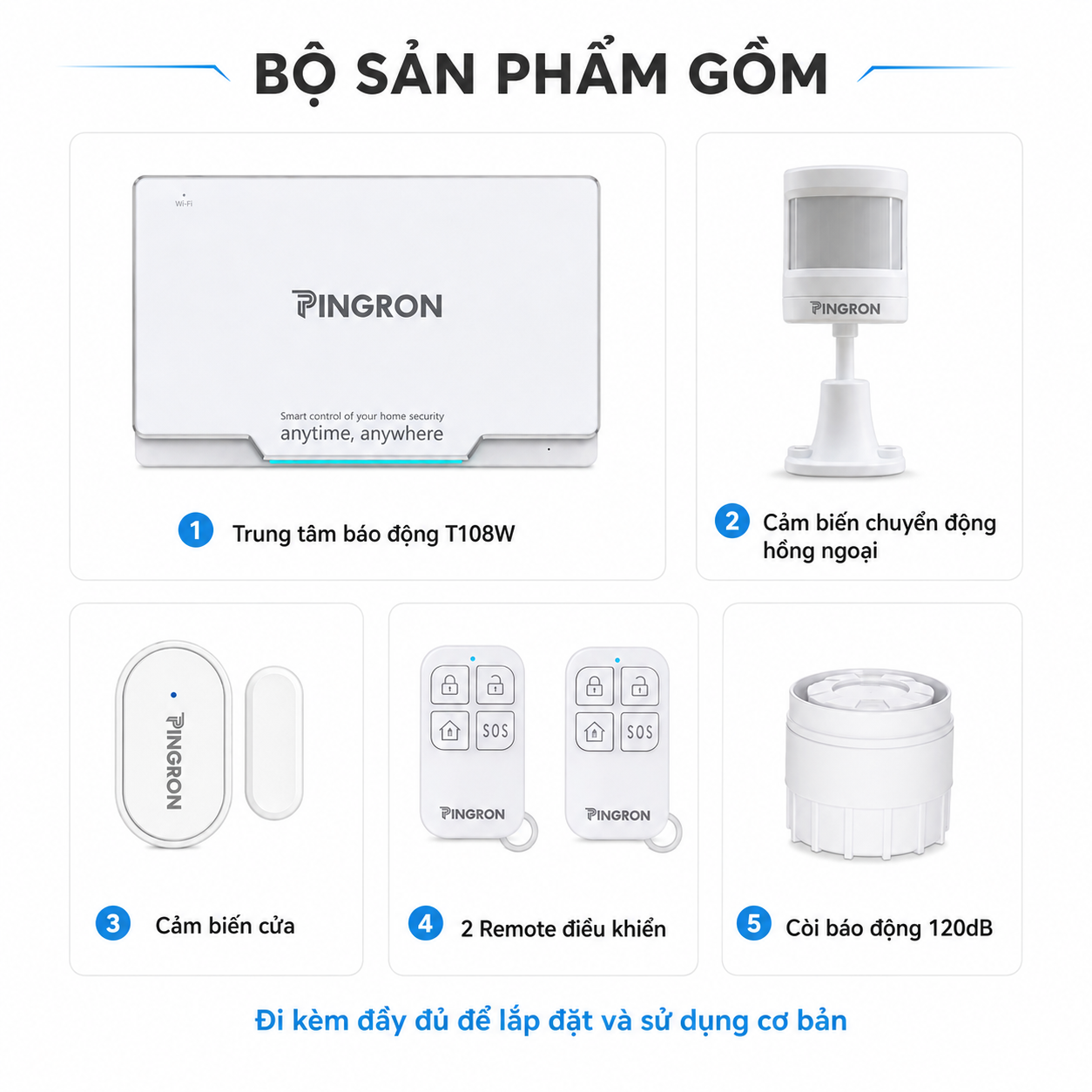 Chuông báo khẩn cấp người già Pingron S016W kèm nút SOS N03 / N02 / DB06 – image 3