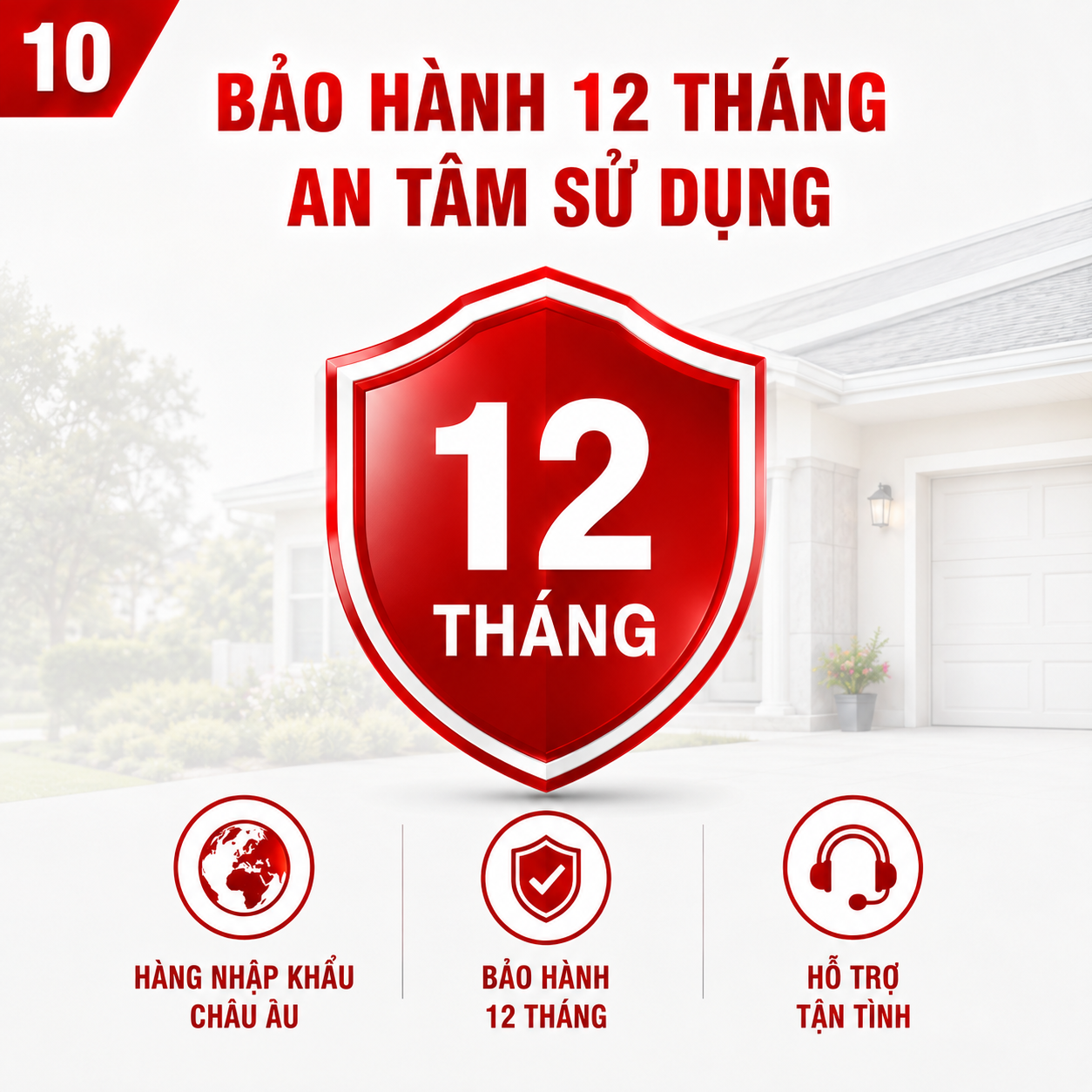 Thông tin bảo hành 12 tháng cho thiết bị báo động chống trộm PINGRON P09