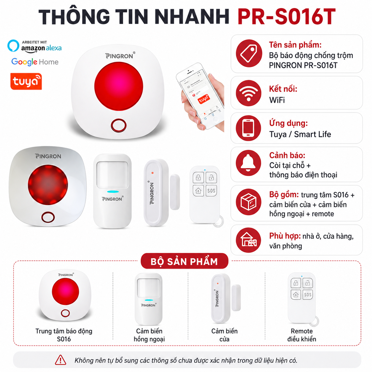 Thiết bị chống trộm gắn cửa PINGRON PR-C03, báo động 105-110dB, 3 chế độ – image 9