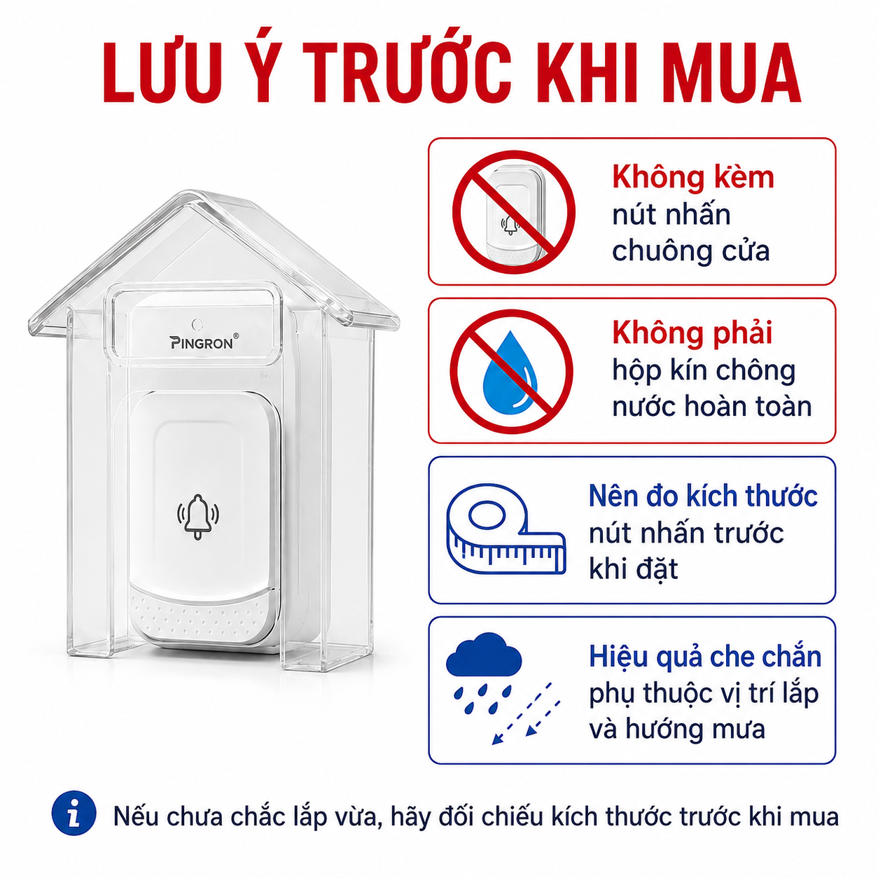 Chuông báo khẩn cấp người già Pingron S016W kèm nút SOS N03 / N02 / DB06 – image 7