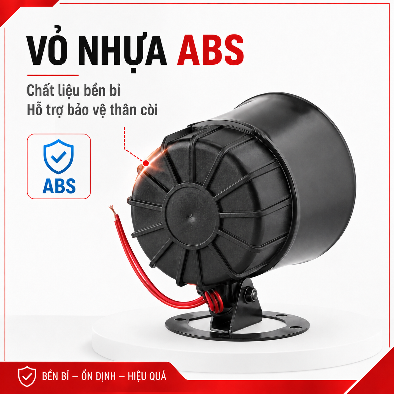 Còi PINGRON S10 vỏ nhựa ABS bền chắc