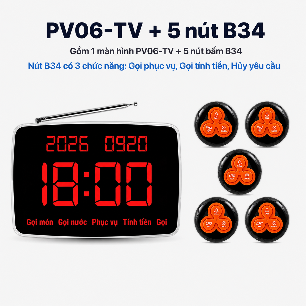 PV06-TV + 5 nút B34