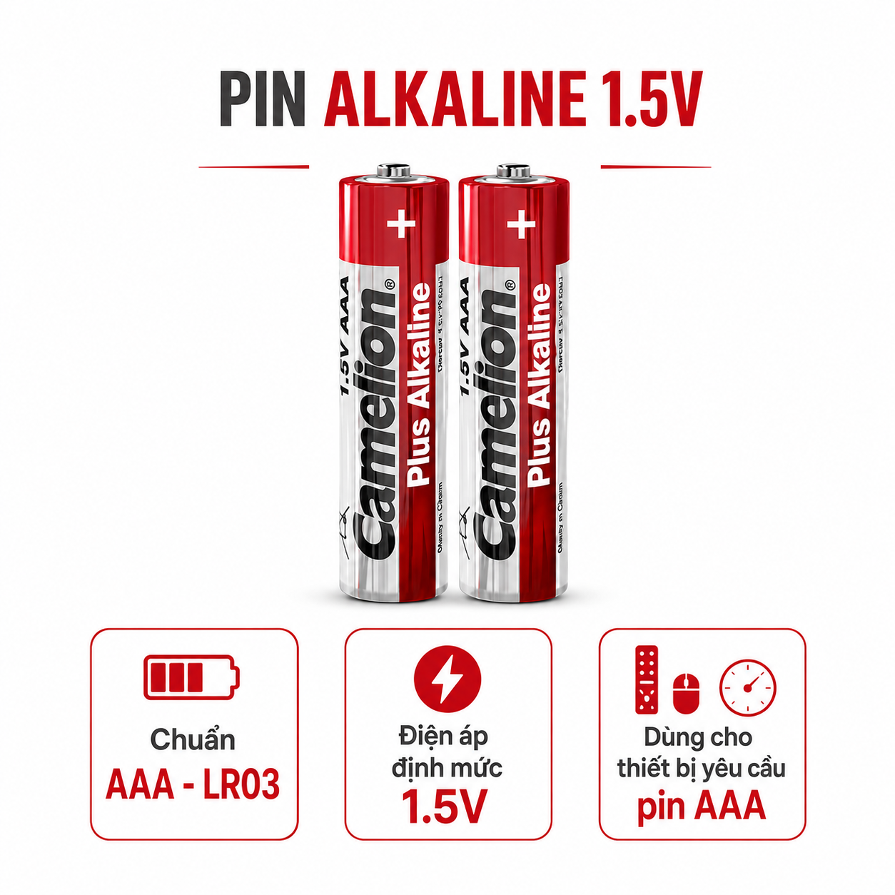 Pin Ultra Alkaline AAA LR03 1.5V – Bộ 2 viên – ảnh 4