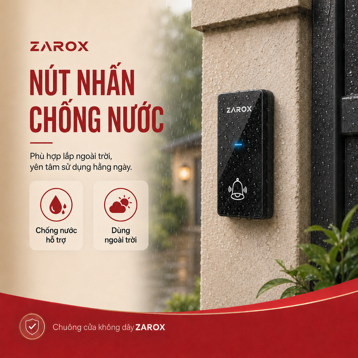 Chuông cửa không dây, chuông cửa không dùng pin ZD04 – ảnh 5