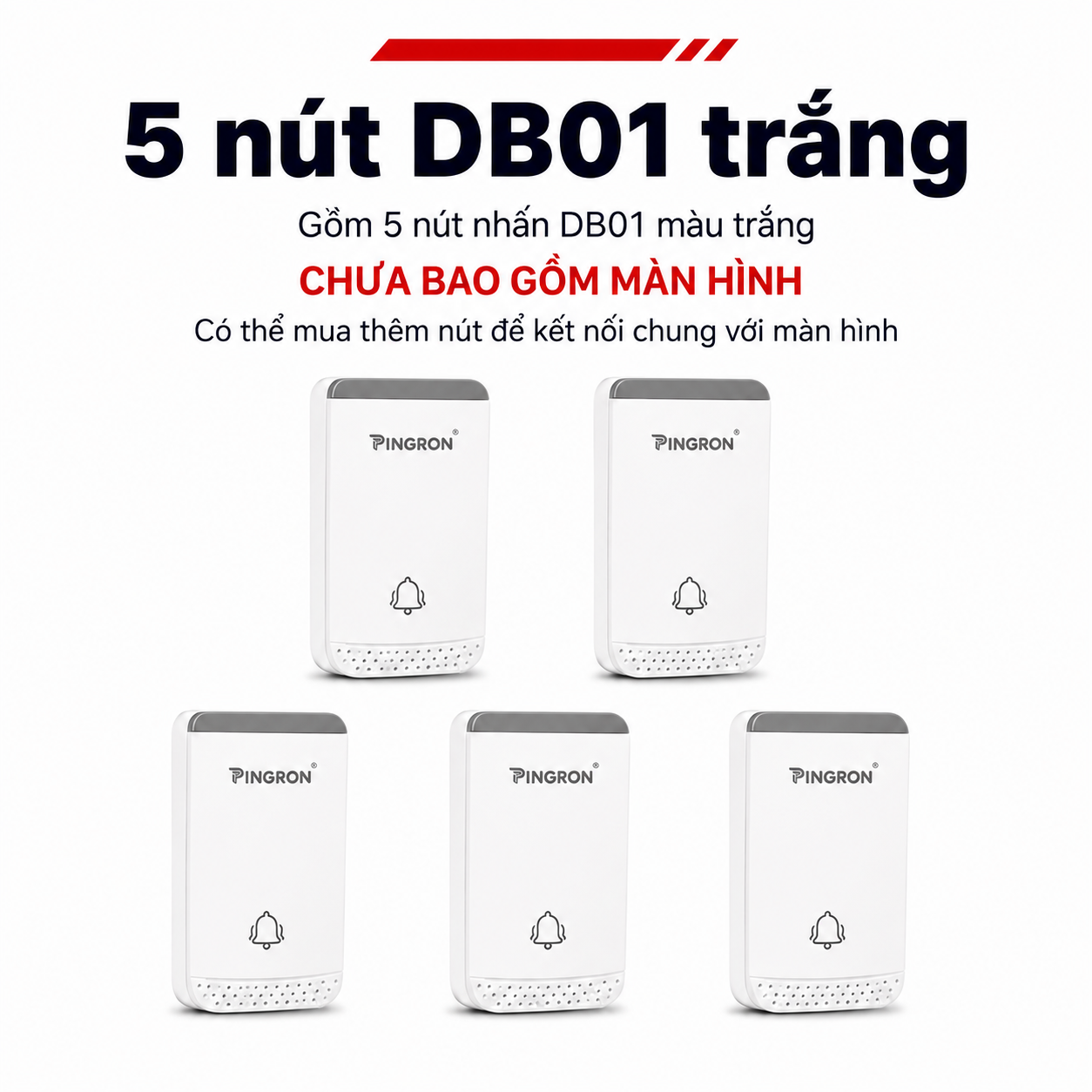 5 nút DB01 trắng