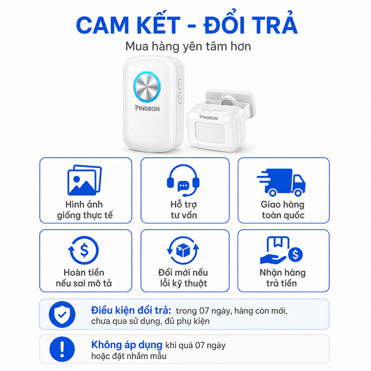 Chuông báo khách hồng ngoại không dây PINGRON C10 – ảnh 9