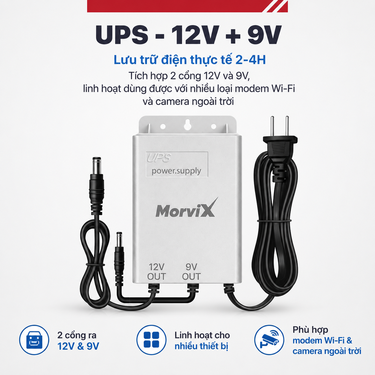 UPS - 12V + 9V