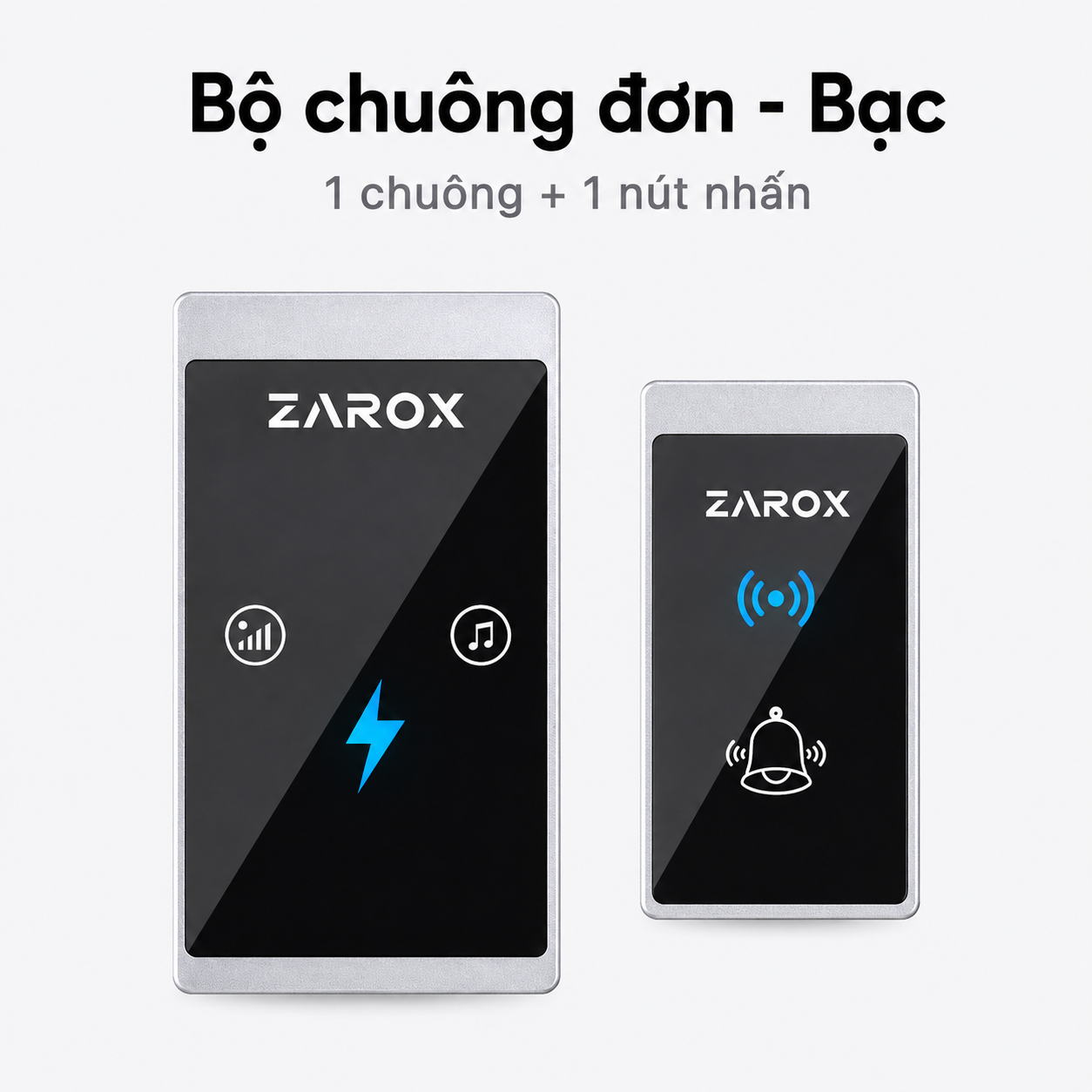 Bộ chuông đơn - Bạc