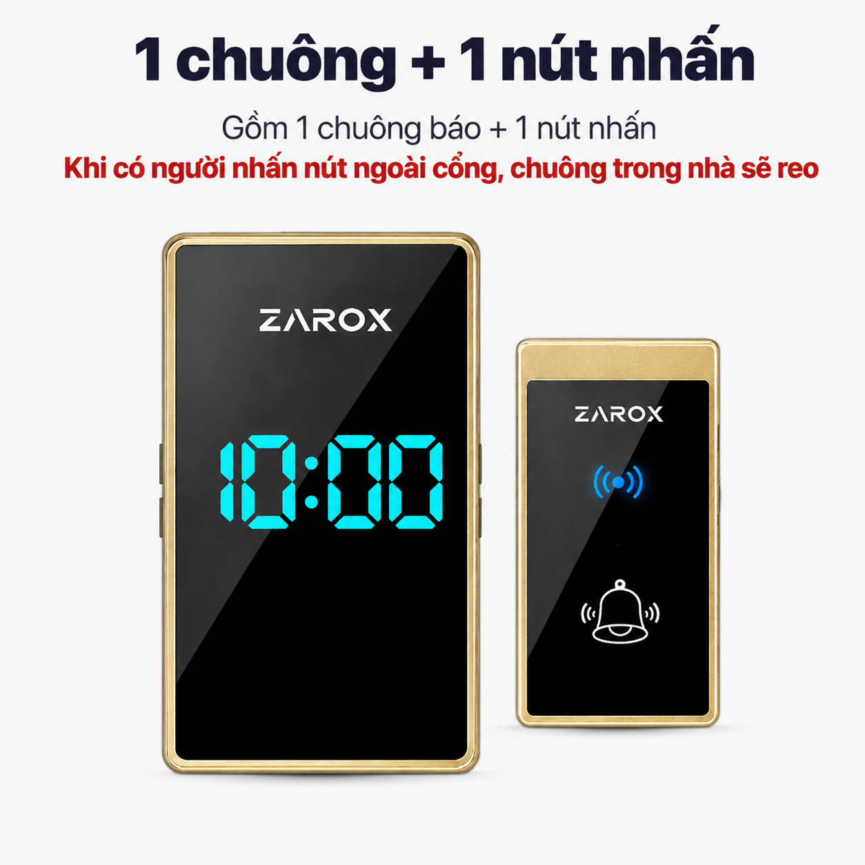 1 chuông + 1 nút nhấn