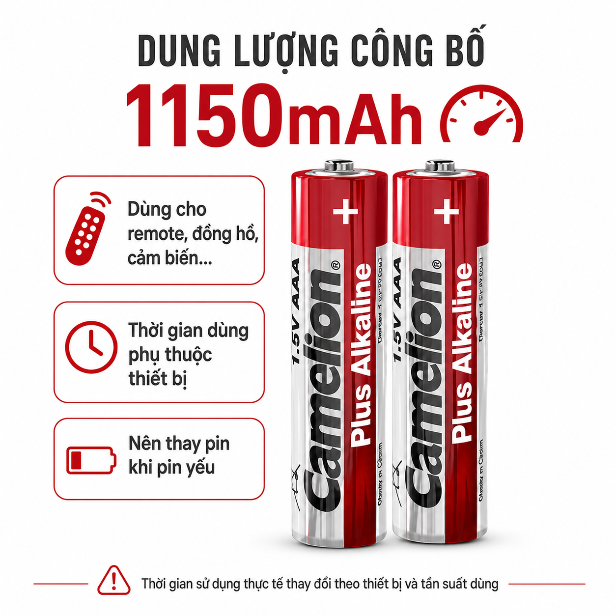 Pin Ultra Alkaline AAA LR03 1.5V – Bộ 2 viên – ảnh 5